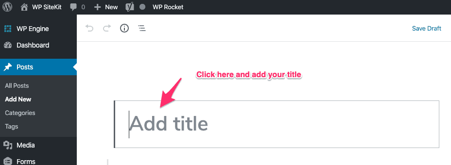 WordPress Add Title Box