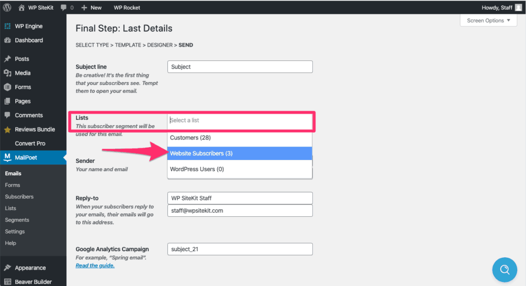 Website subscirber guide