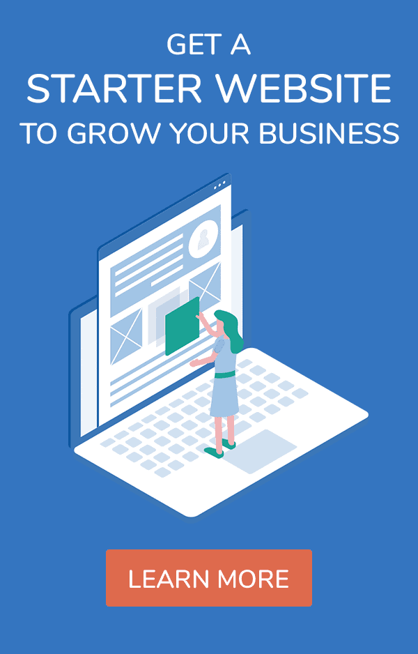 Get a starter website to grow your business.
